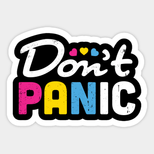 Dont Panic Pan Pride Sticker